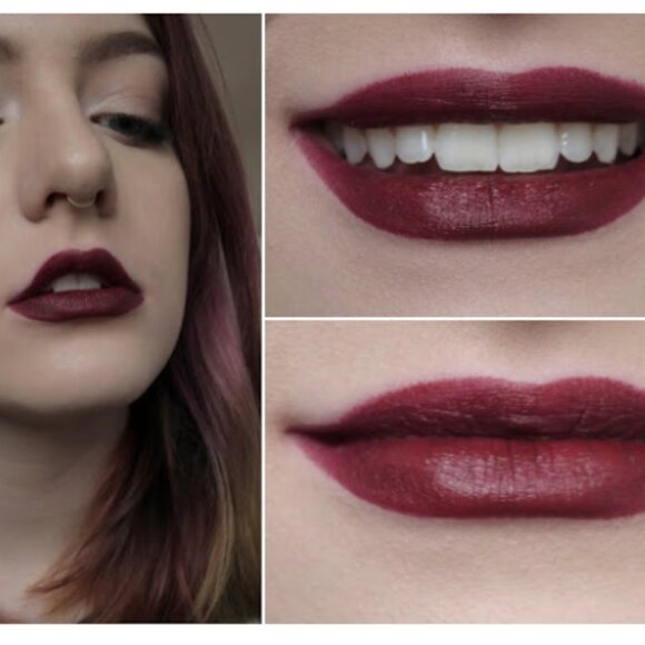 NEW Smashbox Be Legendary Lipstick Matte "Screen Queen"-Deep Burgundy NIB RARE - Picture 4 of 11